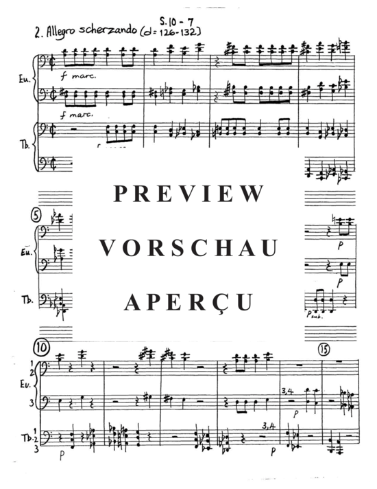 Produktgalerie: Seite 11 von 21 Sinfonia No. 10 , , (Tuba Ensemble EEEETTTT)