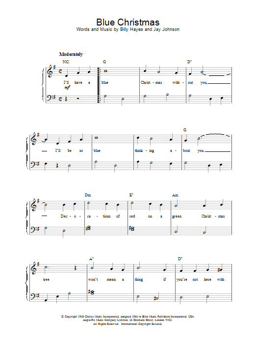 Product gallery: Page 1 of 1 Blue Christmas, Elvis Presley