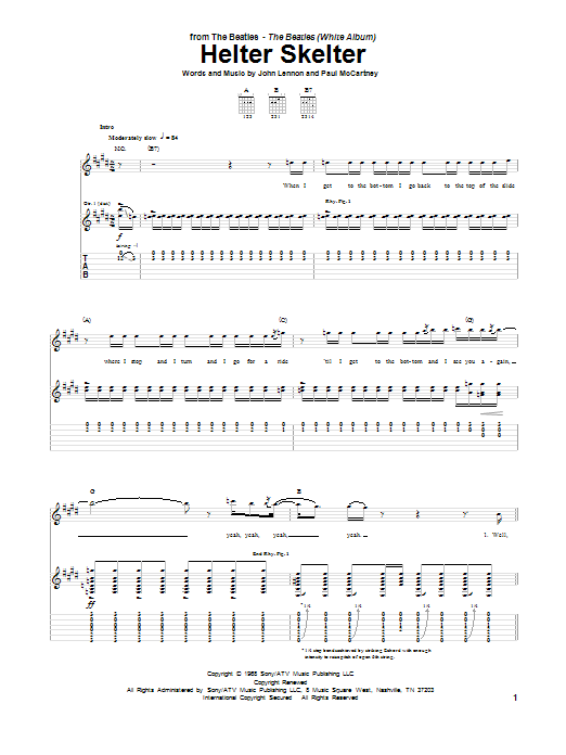 Produktgalerie: Seite 1 von 1 Helter Skelter, The Beatles, Gitarre