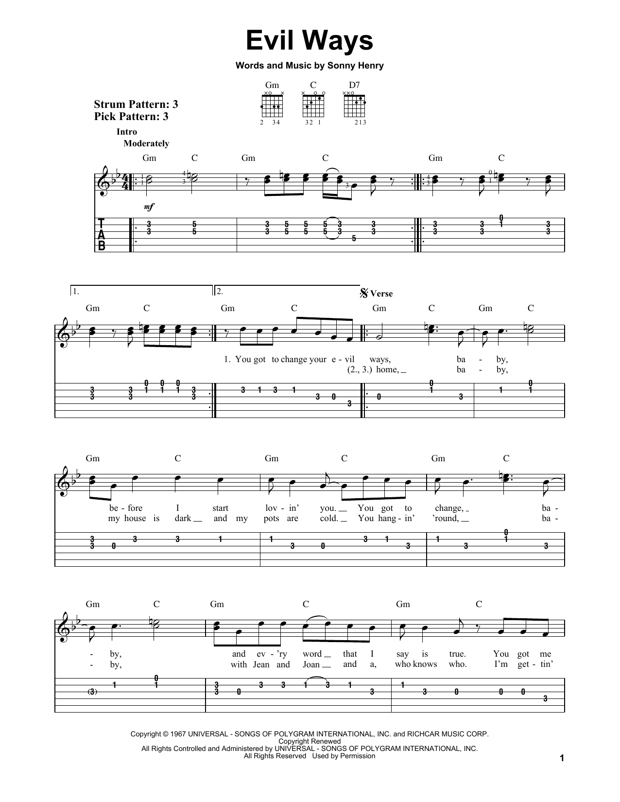 Product gallery: Page 1 of 1 Evil Ways, Santana