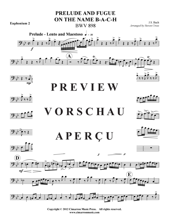 Product gallery: Page 13 of 20 Prelude und Fuge auf B-A-C-H , , (Tuba Quartet: 2x Baritone, 2xTuba)