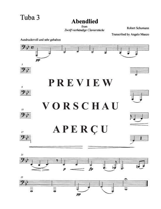Produktgalerie: Seite 11 von 11 Abendlied , , (Tuba Ensemble EEETTT)