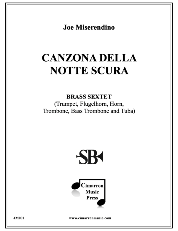 cover: Canzona della notte scura, , Brass Sextet