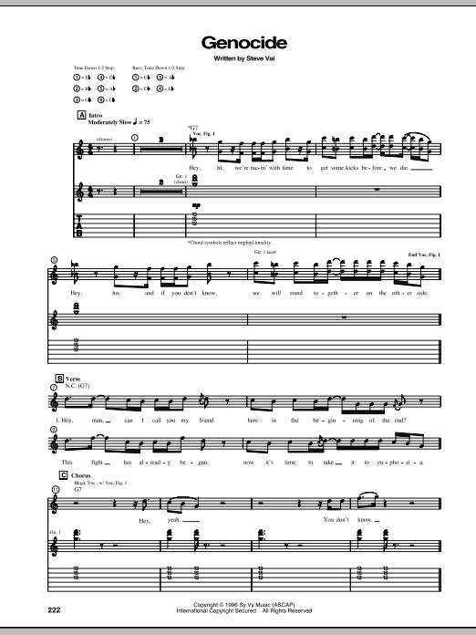 Produktgalerie: Seite 1 von 1 Genocide, Steve Vai, Gitarre