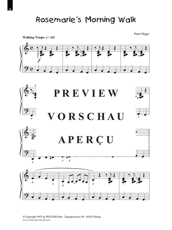 Product gallery: Page 2 of 3 Rosemarie´s Morning Walk , , (Piano solo easy)