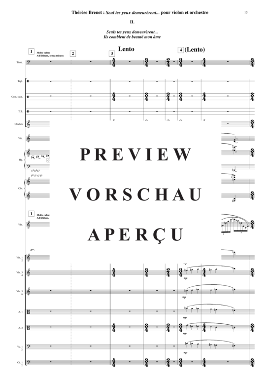 Product gallery: Page 15 of 21 Seul Tes Yeux Demeur&egrave rent , , (violin solo + orchestra) score only