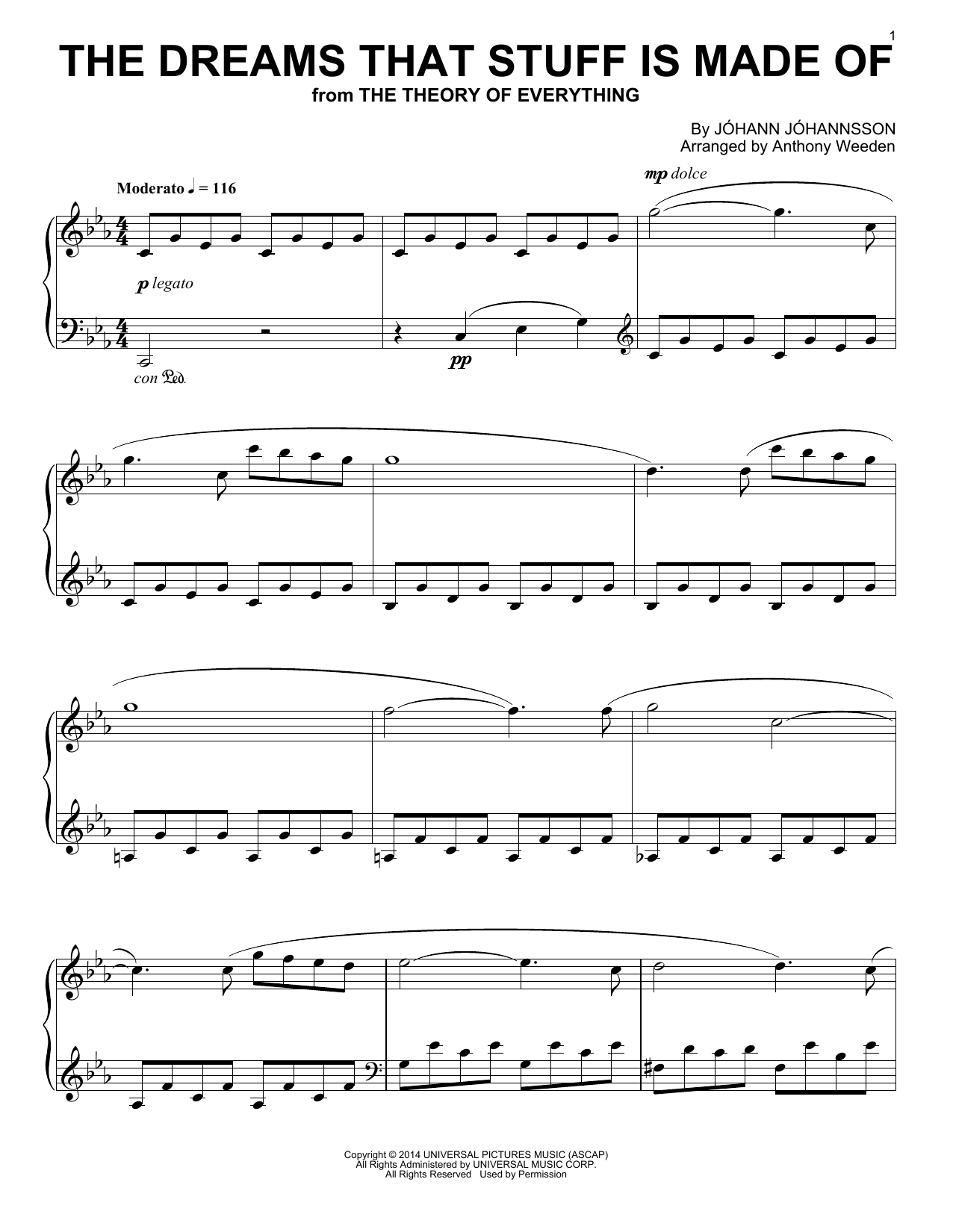 Produktbild zu: The Dreams That Stuff Is Made Of (from The Theory Of Everything)