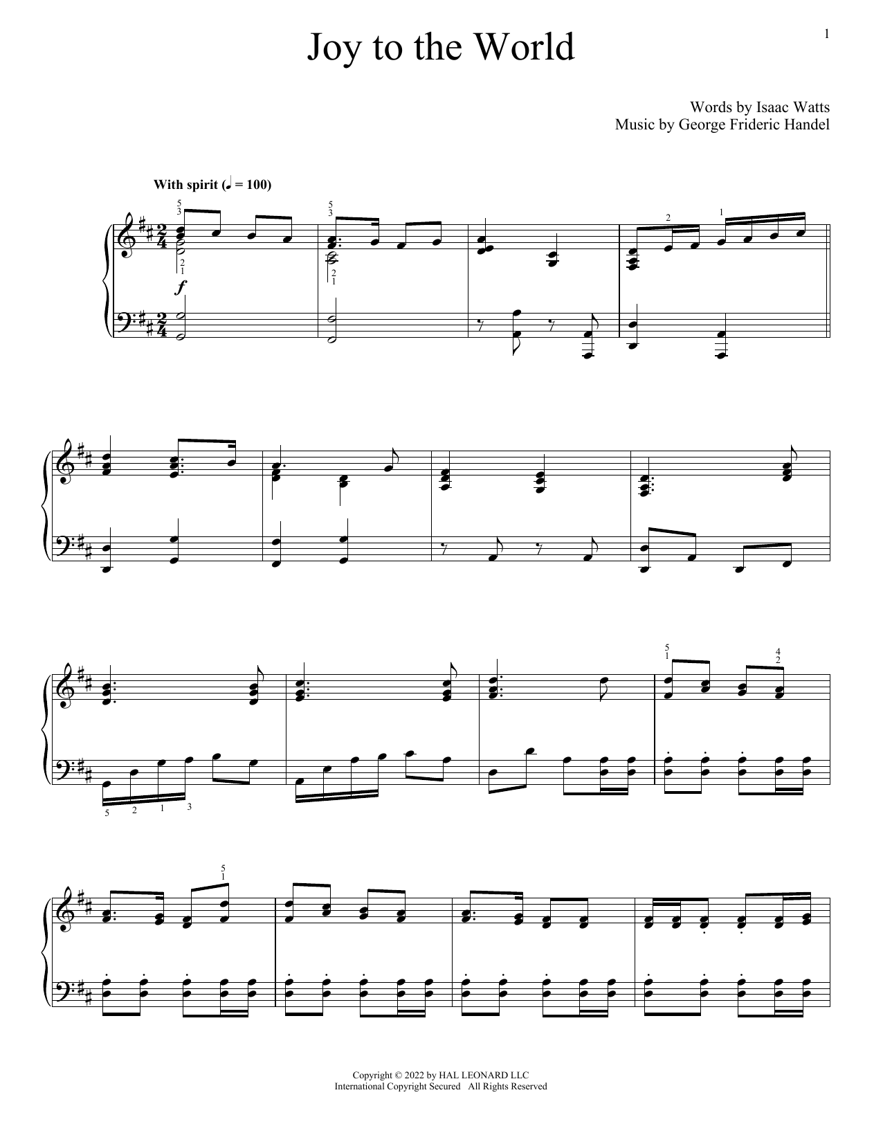 Produktbild zu: Joy To The World