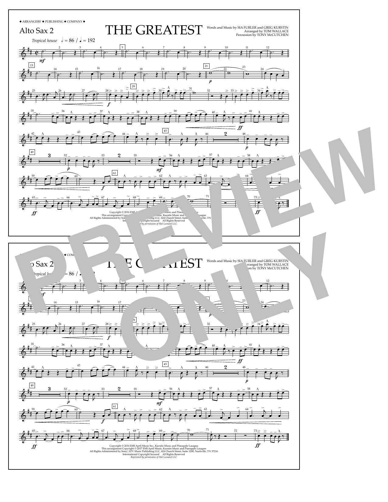 Produktbild zu: The Greatest - Alto Sax 2