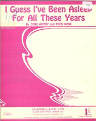 cover: I Guess I've Been Asleep For All These Years, Gene Autry, Gesang, Gitarre, Klavier
