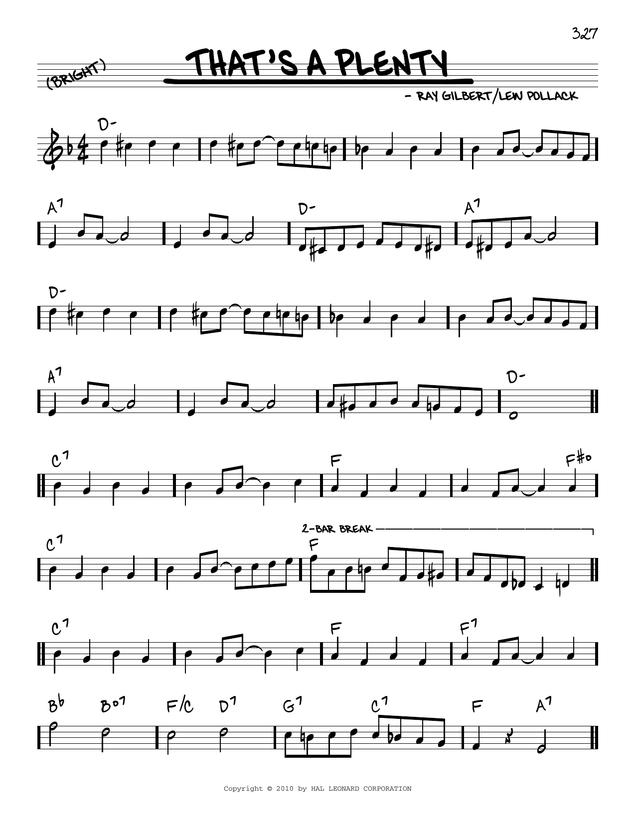 Product picture to: That's A Plenty (arr. Robert Rawlins)