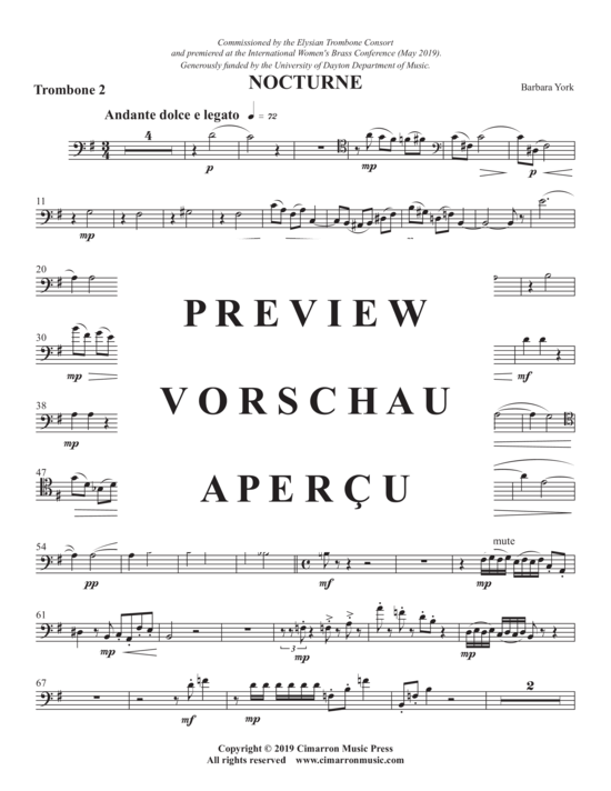 Product gallery: Page 13 of 21 Nocturne , , (Trombone Quartet)