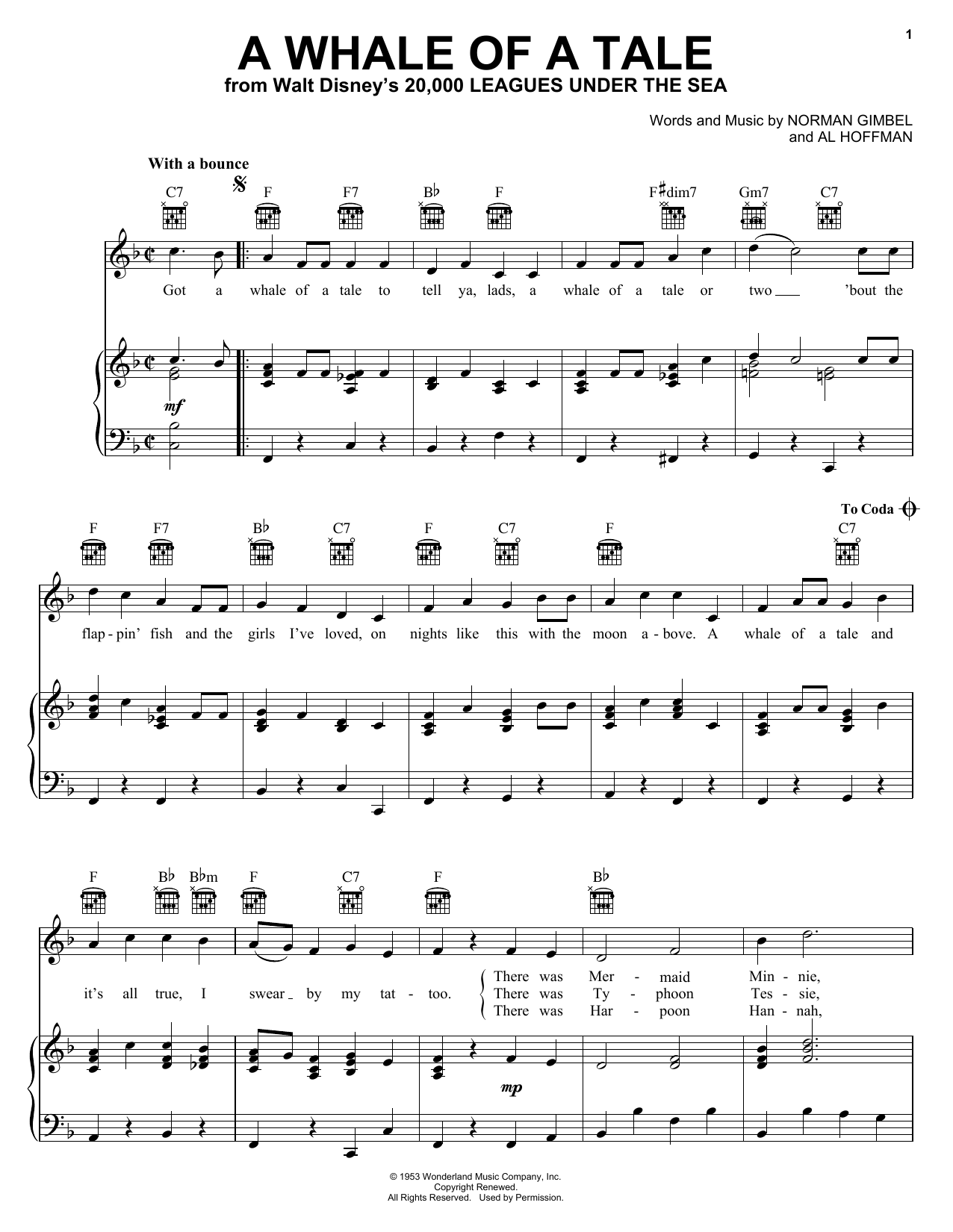 Produktbild zu: A Whale Of A Tale (from 20,000 Leagues Under The Sea)