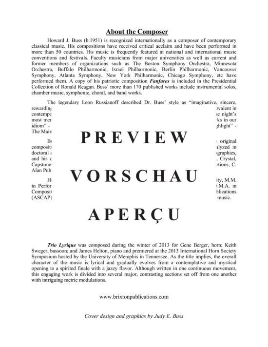 Product gallery: Page 3 of 21 Trio Lyrique , , (horn, bassoon, piano)