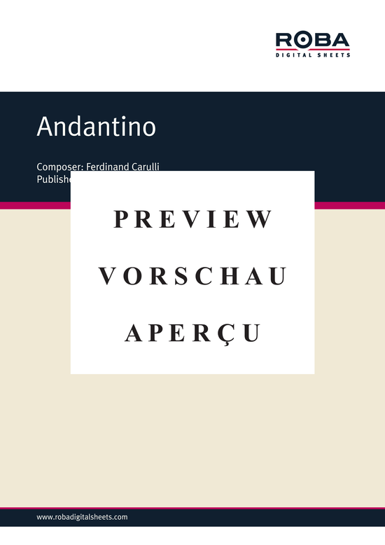 Product gallery: Page 2 of 4 Andantino , , (Gitarre Solo)