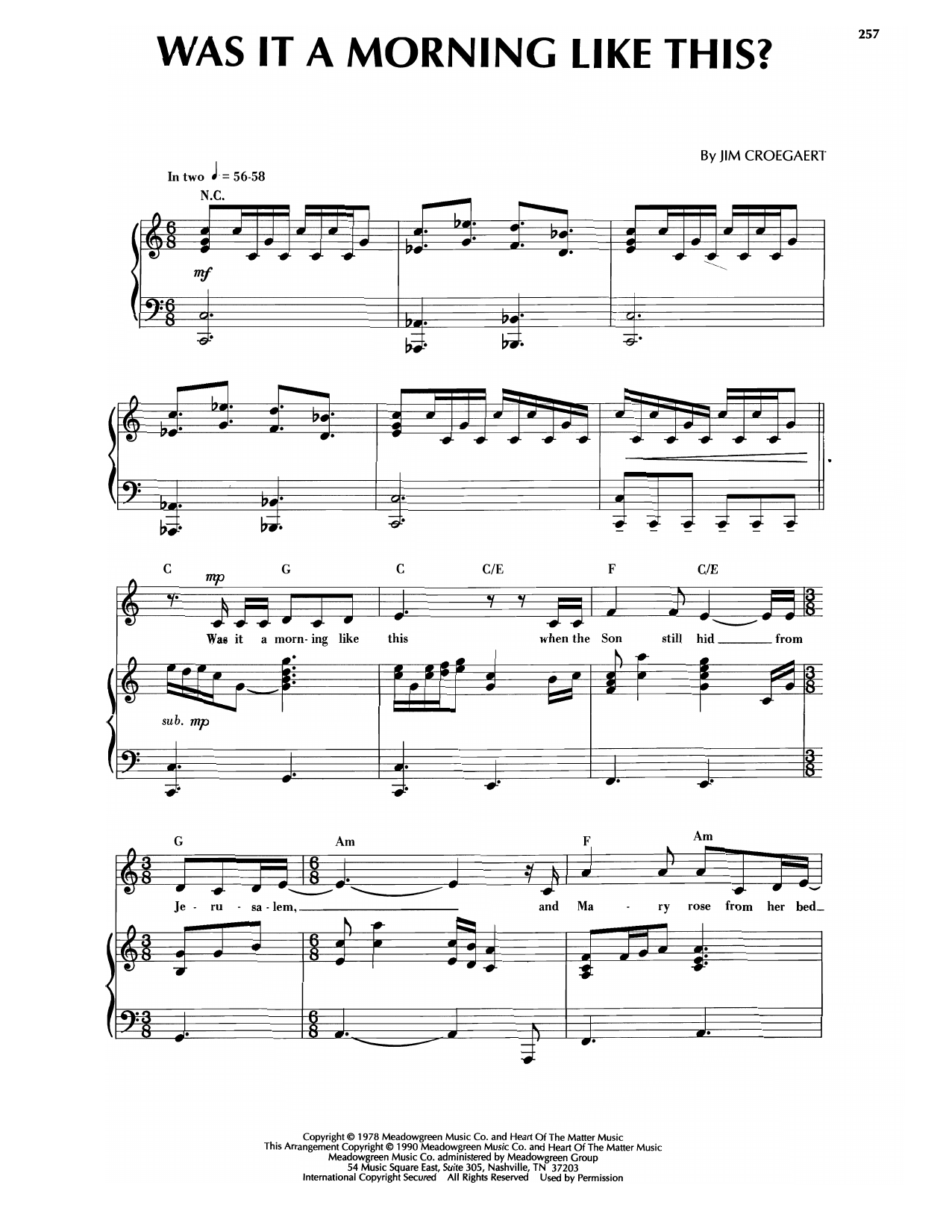 Produktgalerie: Seite 1 von 1 Was It A Morning Like This?, Sandi Patti, Gesang, Klavier