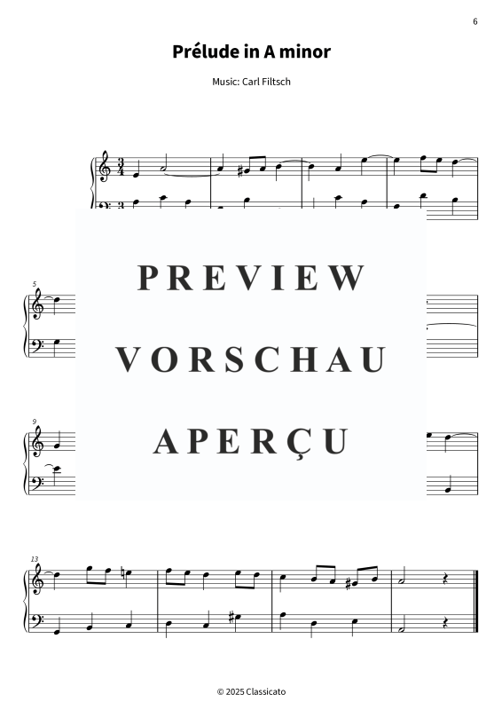 gallery: Six Préludes - First publication: Edited edition based on the original sketches of the child prodigy, , Klavier Solo