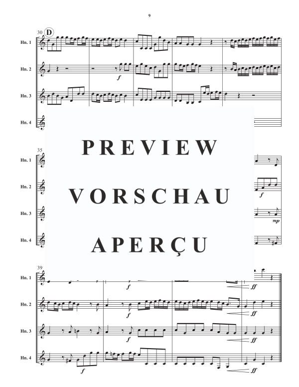 Product gallery: Page 11 of 11 Konzert No. 2 in F-Dur, , Horn Quartet
