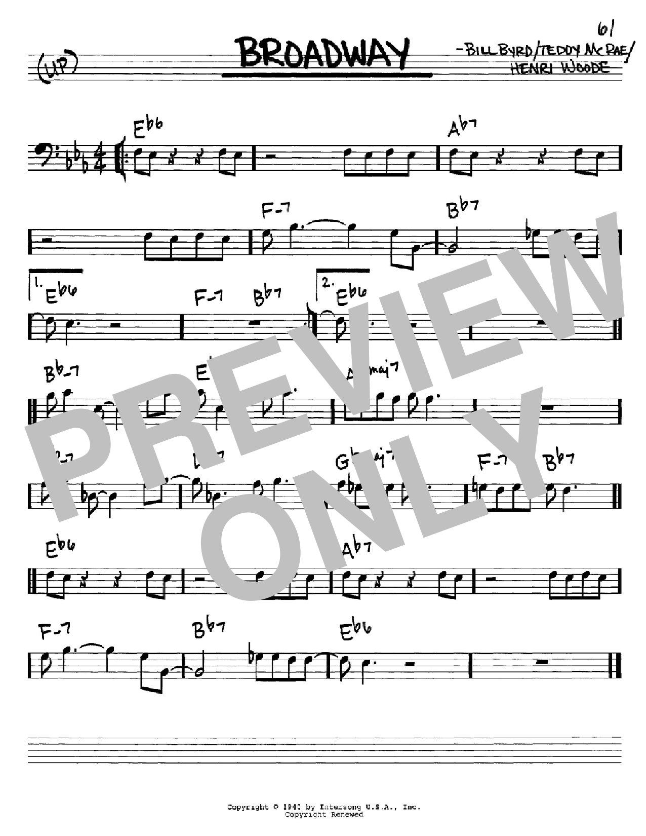 Produktbild zu: Broadway