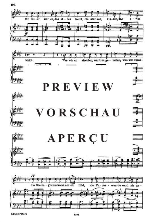 Product gallery: Page 3 of 6 Fülle der Liebe D.854, , High Voice and Piano