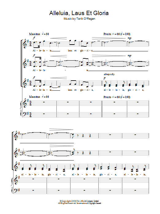 Produktgalerie: Seite 1 von 1 Alleluia, Laus Et Gloria, Tarik O'Regan, Chor