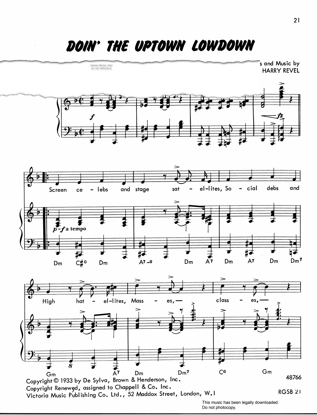 Produktbild zu: Doin' The Uptown Lowdown