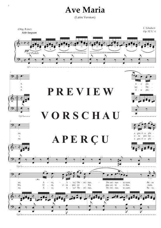 Product gallery: Page 2 of 3 Ave Maria in F-Dur, , Low Voice and Piano