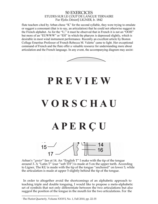 Produktgalerie: Seite 5 von 21 50 Exercises Sur Le Coup De Langue Ternaire, , 