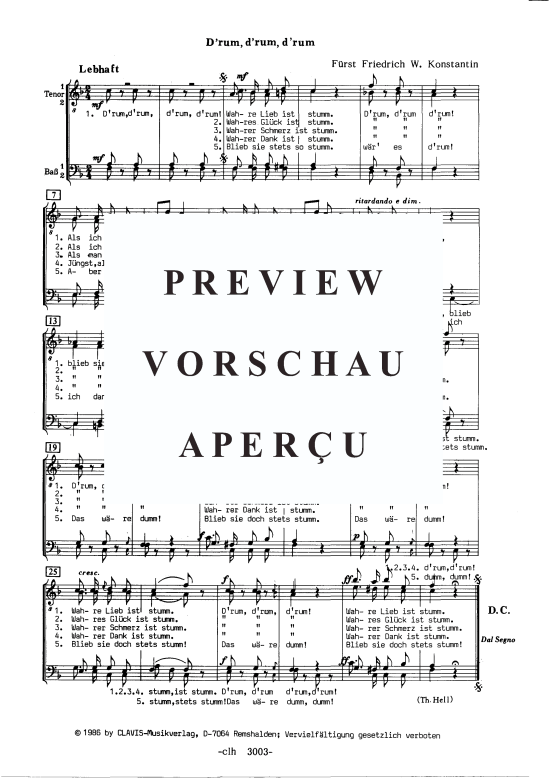 gallery: Drum, drum, drum , , (Männerchor)