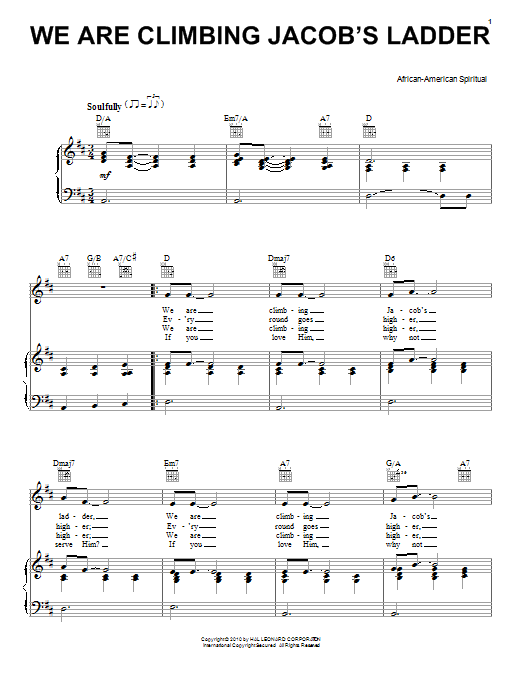 Produktbild zu:  We Are Climbing Jacob's Ladder - Traditional Spiritual