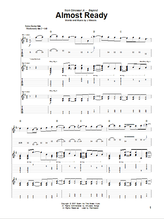 Produktgalerie: Seite 1 von 1 Almost Ready, Dinosaur Jr., Gitarre