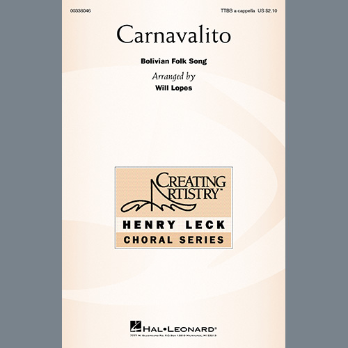 cover: Carnavalito (arr. Will Lopes), Bolivian Folk Song, Chor