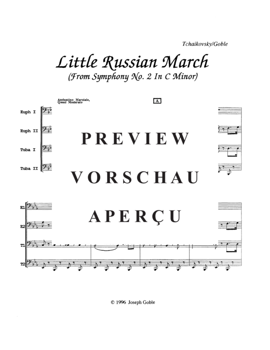 Product gallery: Page 3 of 17 Little Russian March (from Symphony No. 2 in C Minor) , ,  (Tuba Quartett EETT)
