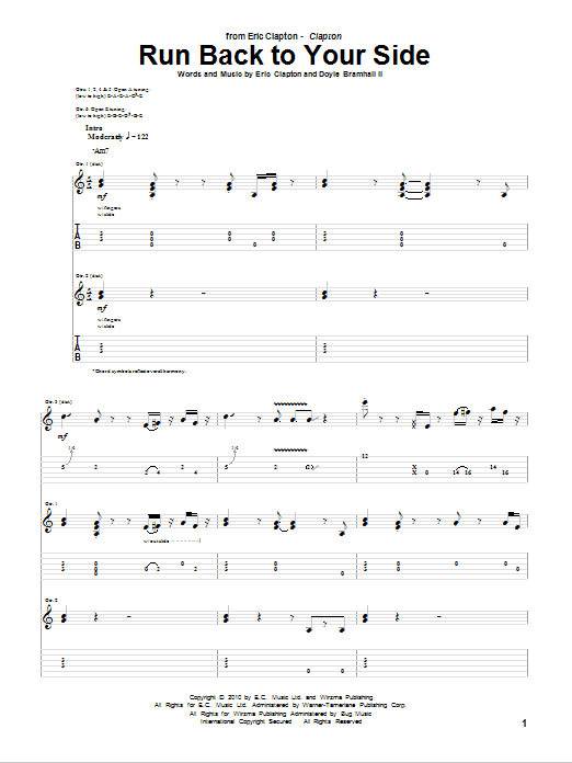 Product gallery: Page 1 of 1 Run Back To Your Side, Eric Clapton