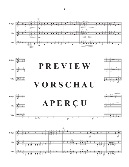 gallery: Tiger Rag , , (Blechbläser Trio für Trompete in B, Horn in F + Tuba)