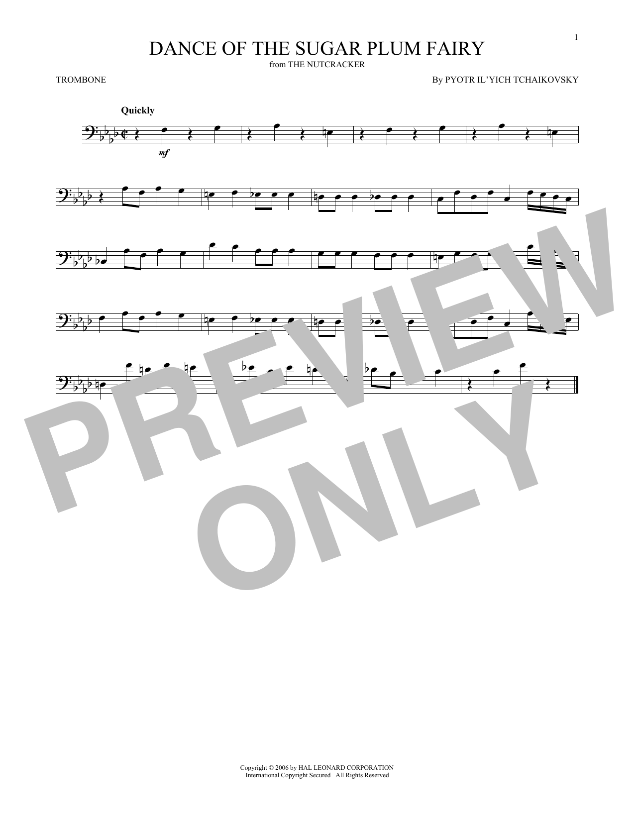 Product gallery: Page 1 of 1 Dance Of The Sugar Plum Fairy, Op. 71a, Pyotr Il'yich Tchaikovsky