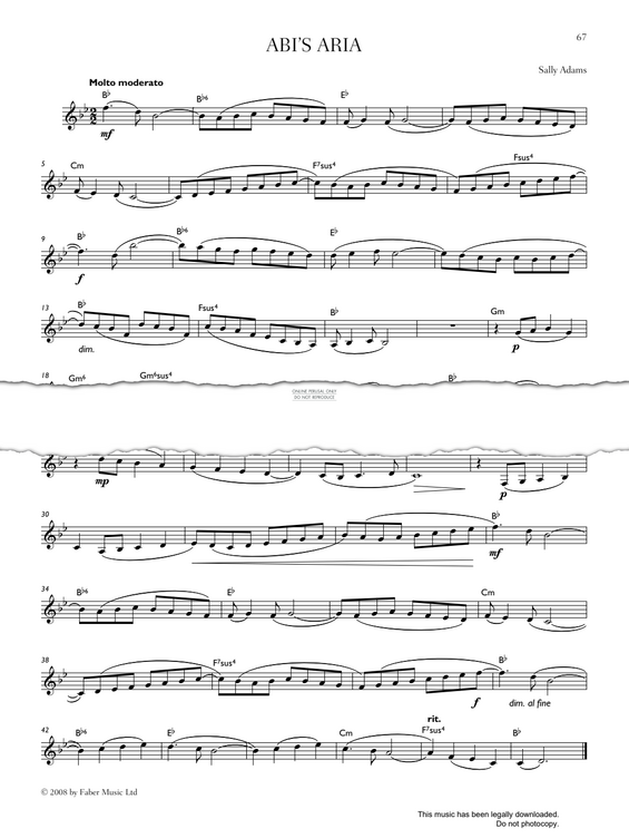 Product gallery: Page 1 of 1 Abi's Aria, Sally Adams