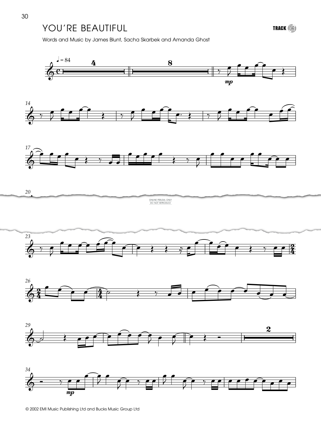 Product gallery: Page 1 of 1 You're Beautiful, James Blunt