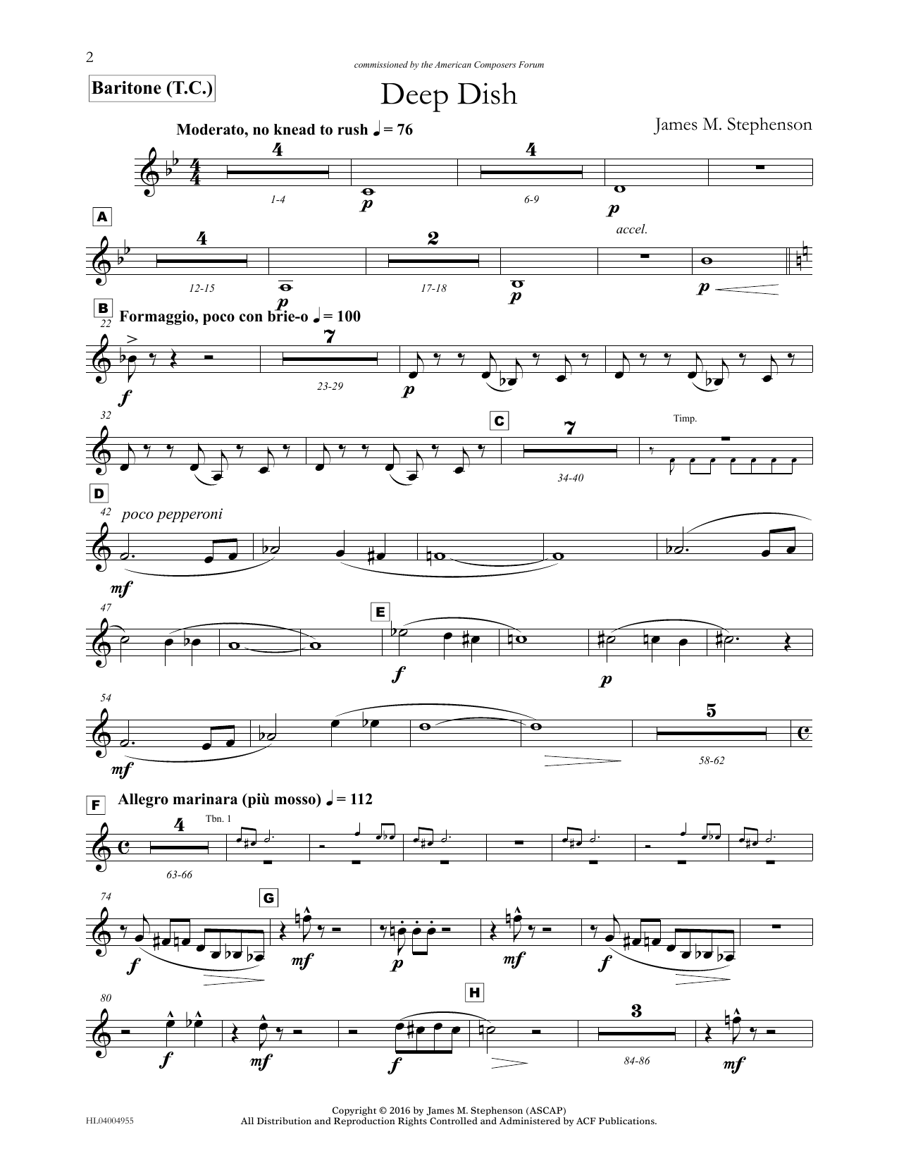 Produktbild zu: Deep Dish - Euphonium/Baritone TC