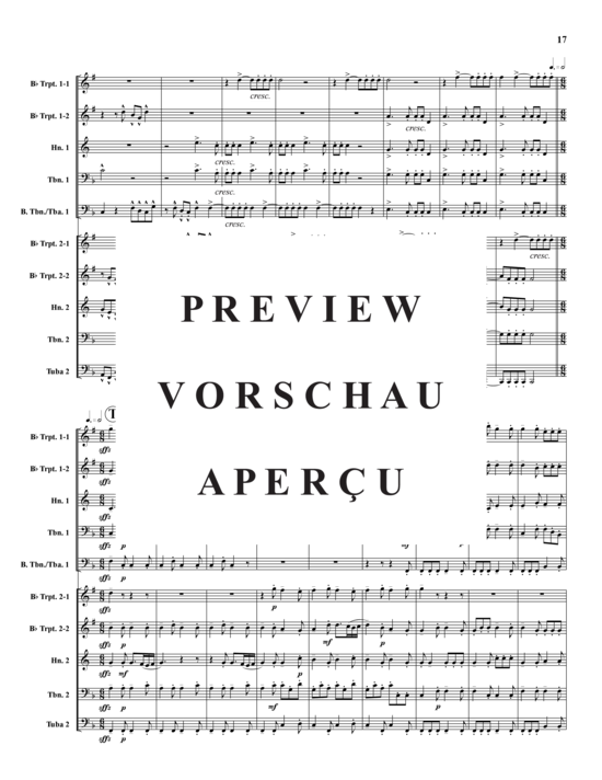 Product gallery: Page 18 of 21 Aria della battaglia , , (Double brass quintet)