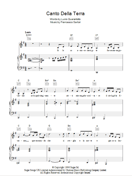 Produktbild zu: Canto Della Terra