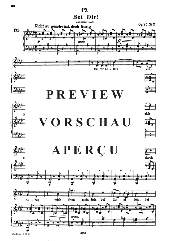 gallery: Bei Dir! D.866-2 , , (Gesang hoch + Klavier)