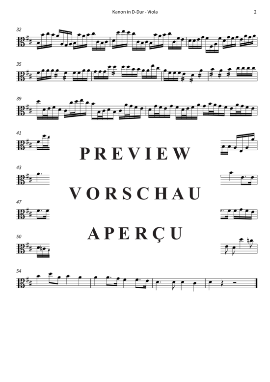 Produktgalerie: Seite 18 von 19 Kanon in D-Dur , , (Streicher Quartett)