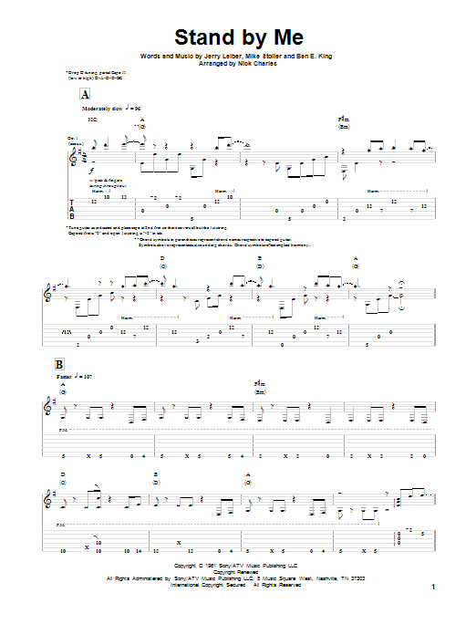 Produktgalerie: Seite 1 von 1 Stand By Me, Leiber & Stoller, Gitarre