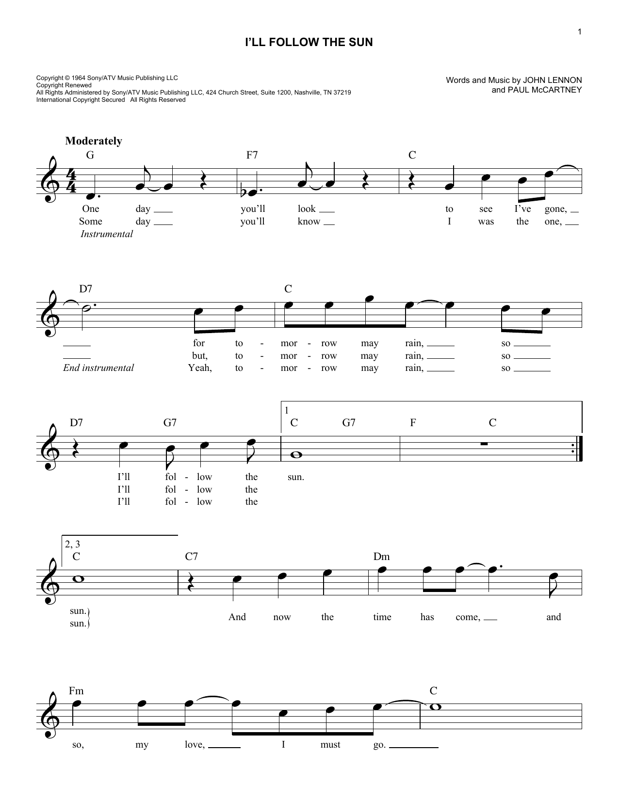 Produktbild zu: I'll Follow The Sun