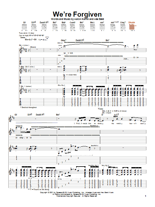 Product gallery: Page 1 of 1 We're Forgiven, The Calling