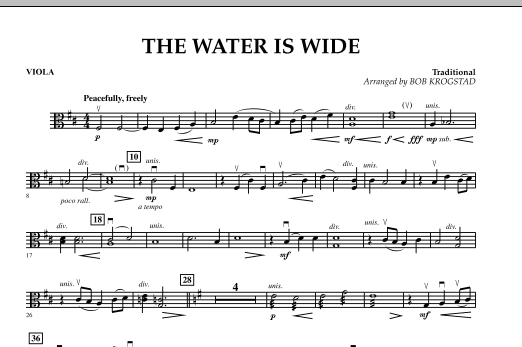 Product picture to: The Water Is Wide - Viola