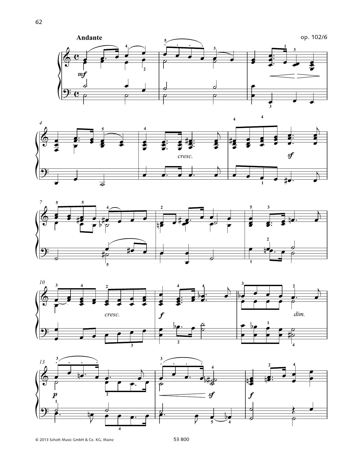 Product gallery: Page 1 of 1 Andante, Felix Mendelssohn Bartholdy