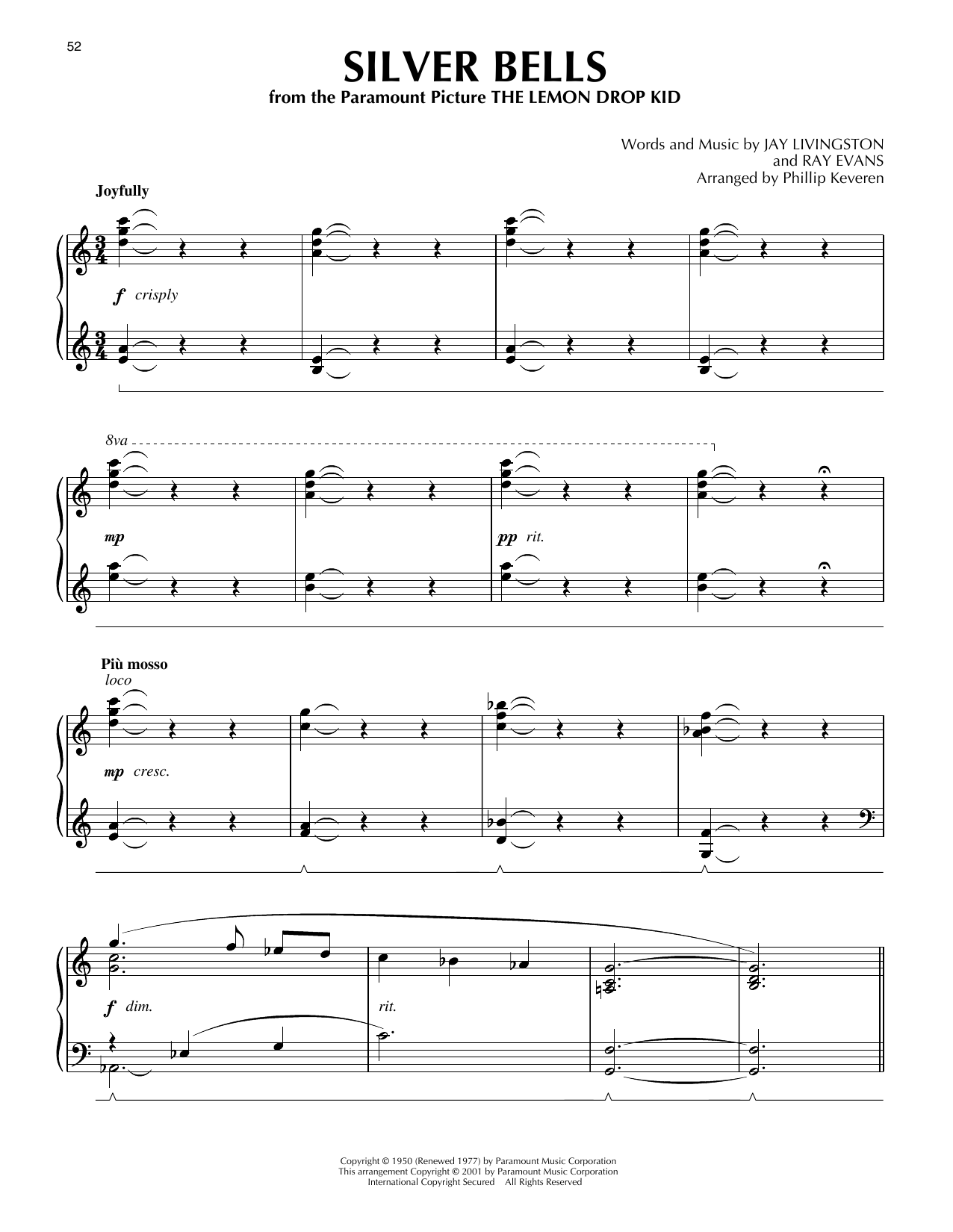 Produktbild zu: Silver Bells [Jazz version] (arr. Phillip Keveren)
