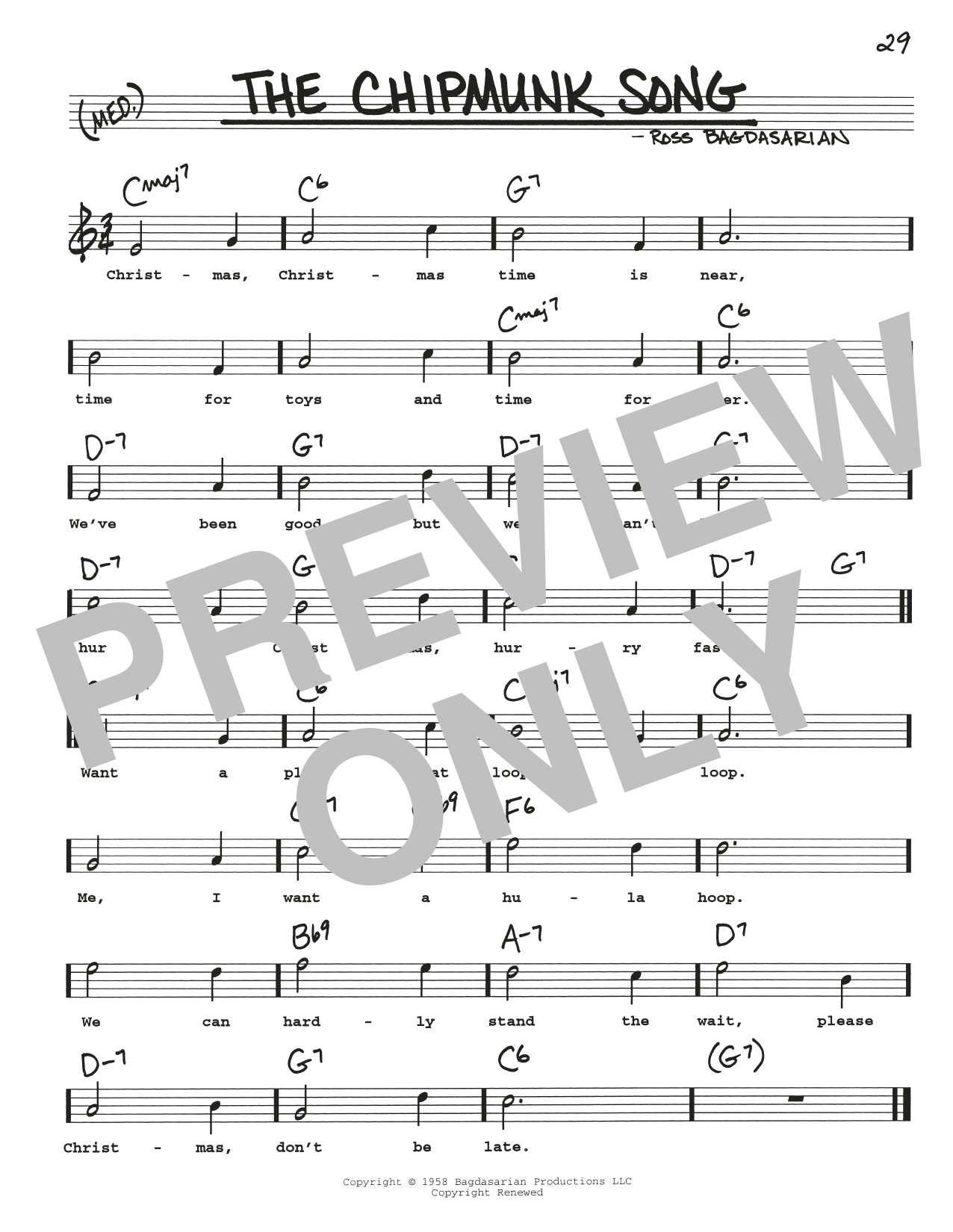 Produktbild zu: The Chipmunk Song
